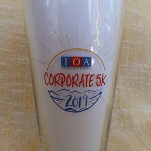 Michelob Ultra IOA Corporate 5K Draft Beer Glass 12 oz